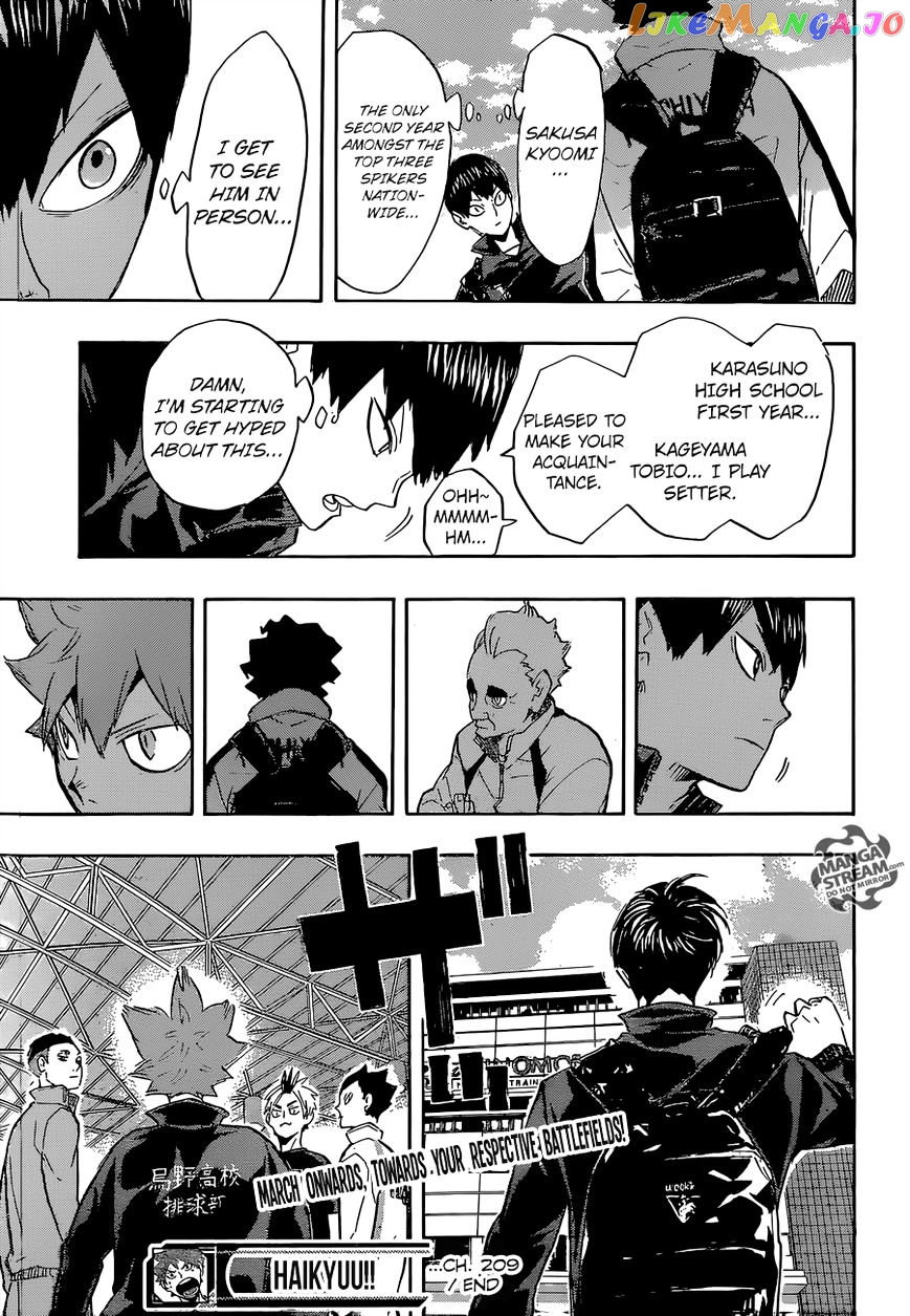 Haikyuu!!, Chapter 209 image 19